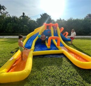 Double water slide rental