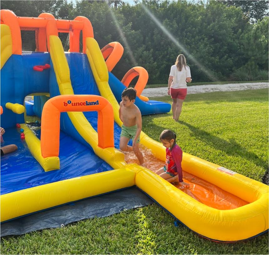 Double Splash Foam N' Slide with pool » Bounceland